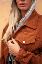Load image into Gallery viewer, Corduroy Hooded Jacket
