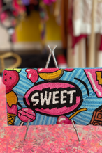 Load image into Gallery viewer, Sweet Cherry Pop Art Beaded Clutch
